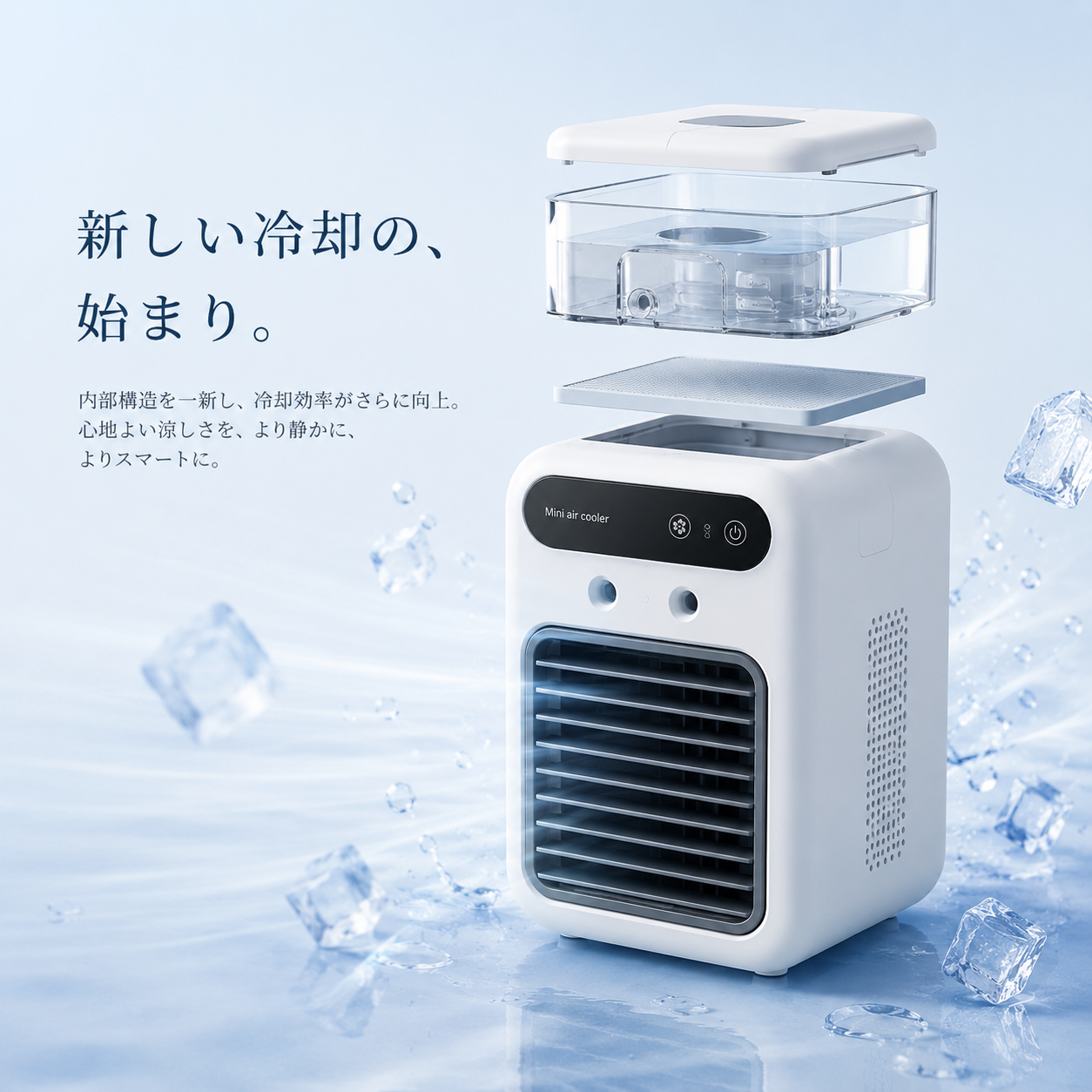 【2026年最新版】Yukaze™ プレミアム冷却ミストクーラー|強力冷却・静音設計・USB充電式