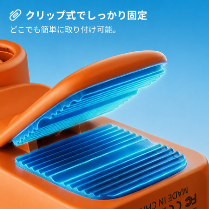 NOKOFAN™【売上No.1】5段階送風ハンディファン｜180°回転・超強風モデル