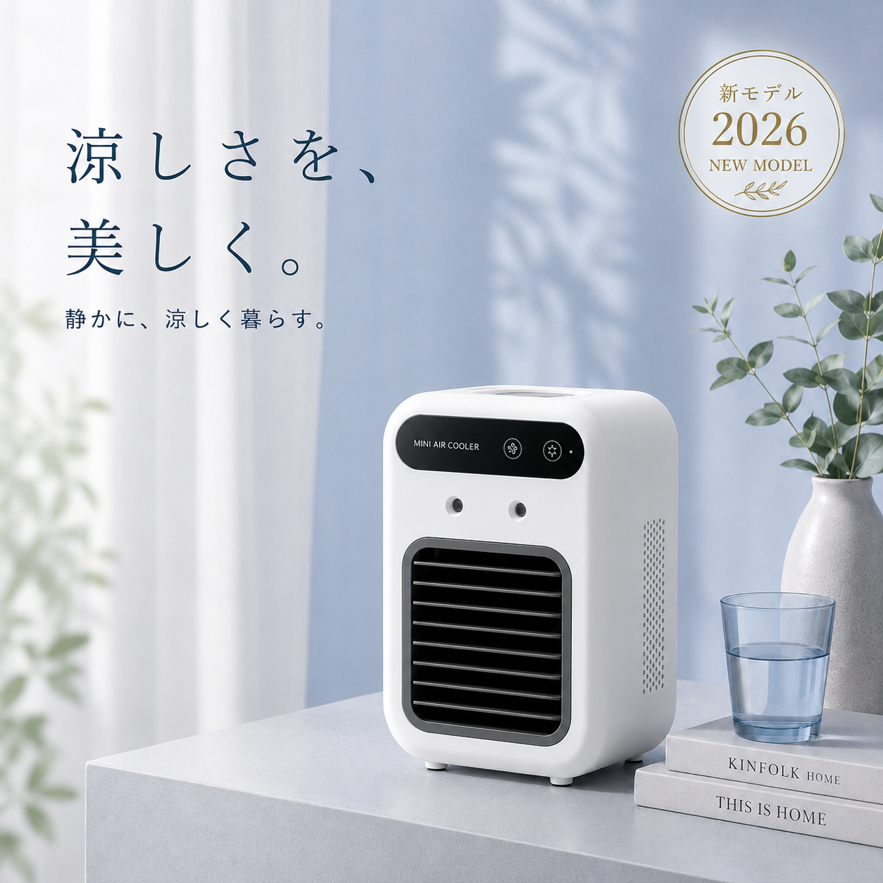 【2026年最新版】Yukaze™ プレミアム冷却ミストクーラー｜強力冷却・静音設計・USB充電式