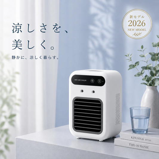 【2026年最新版】Yukaze™ プレミアム冷却ミストクーラー｜強力冷却・静音設計・USB充電式